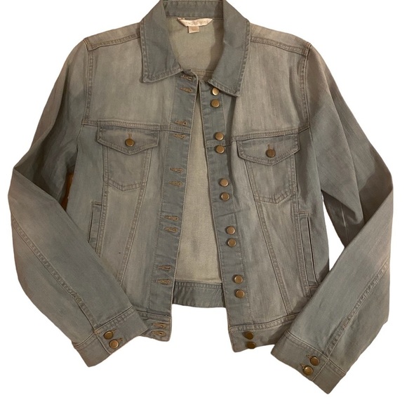 Boston Proper Light Blue Denim Jean Jacket - Size Small - Picture 1 of 4